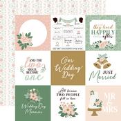 4x4 Journaling Cards Paper - Marry Me - Echo Park - PRE ORDER