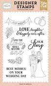 Just Married Banner Stamp Set - Marry Me - Echo Park - PRE ORDER