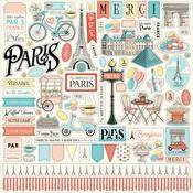 Paris Element Sticker - Carta Bella - PRE ORDER