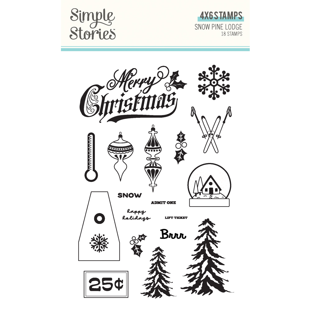 Simple Stories > So Very Merry Paper - Snow Pine Lodge - Simple Stories ...