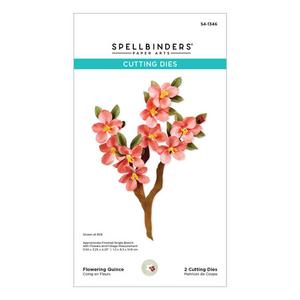 Flowering Quince Etched Dies - Spellbinders