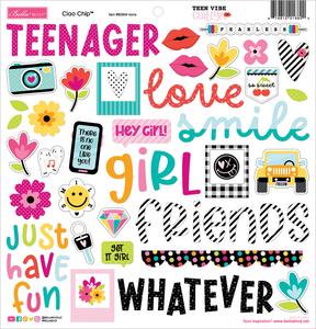 Ciao Chipboard Icons - Teen Vibe Caitlyn - Bella Blvd