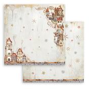 Cozy Houses Paper - Gear Up For Christmas - Stamperia