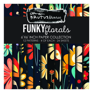 Funky Florals 6x6 Paper Pad - Brutus Monroe
