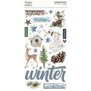 Simple Vintage Fresh Snow 6x12 Chipboard - Simple Stories