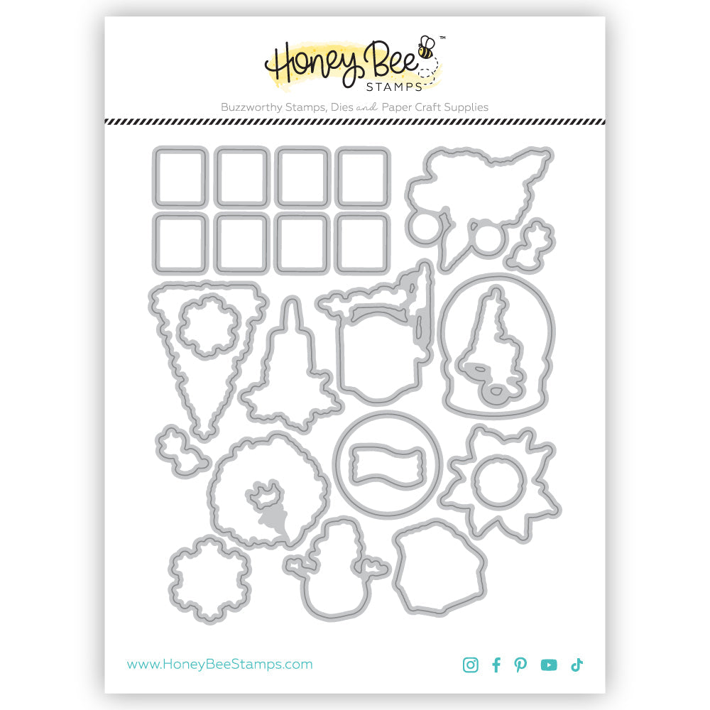 New Craft Supplies > Very Merry Christmas Background Stamp Set - Honey ...