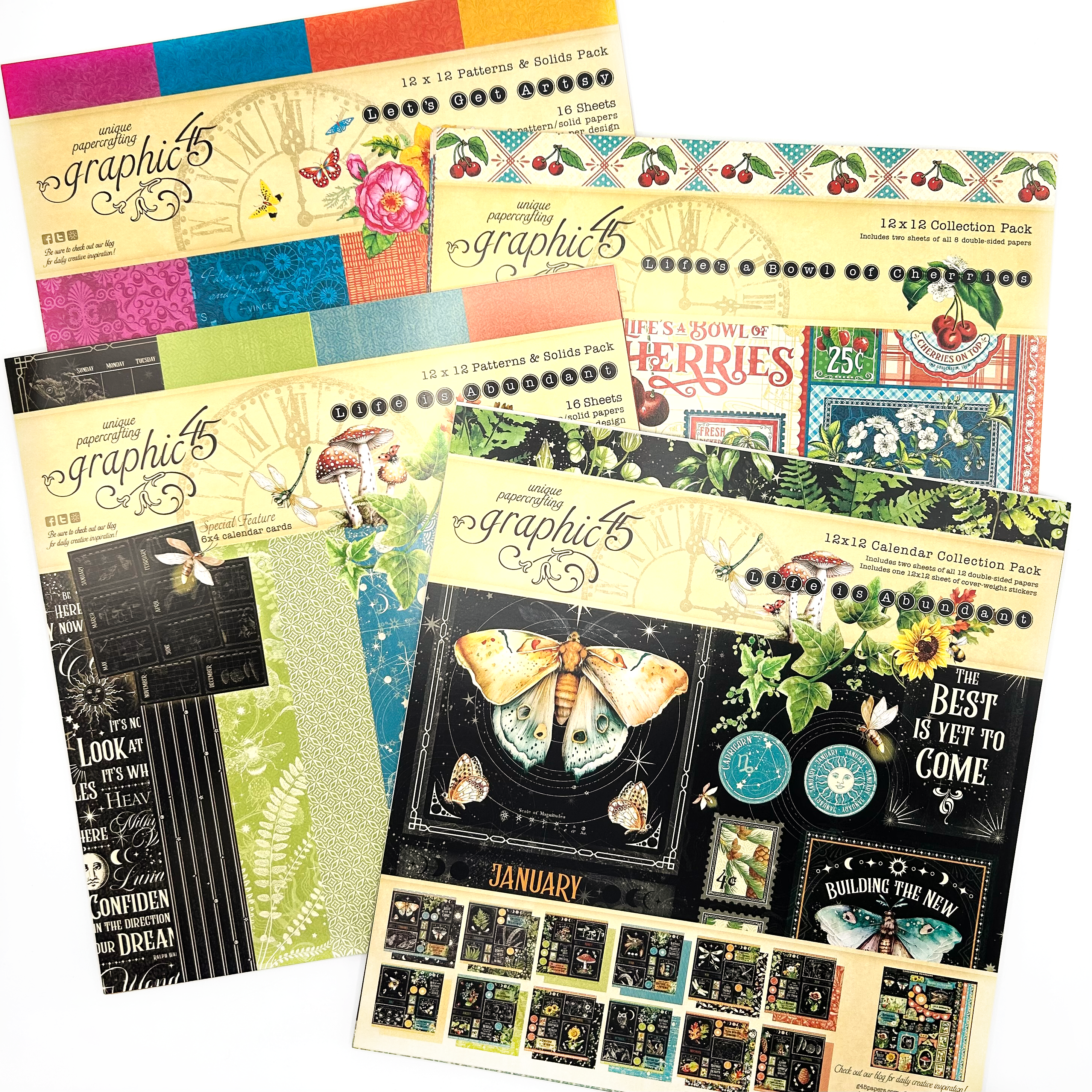 Graphic 45 12x12 Collection Pack Bundle