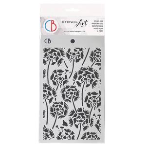 Dancing Dandelions Texture Stencil - Majestic Dream - Ciao Bella