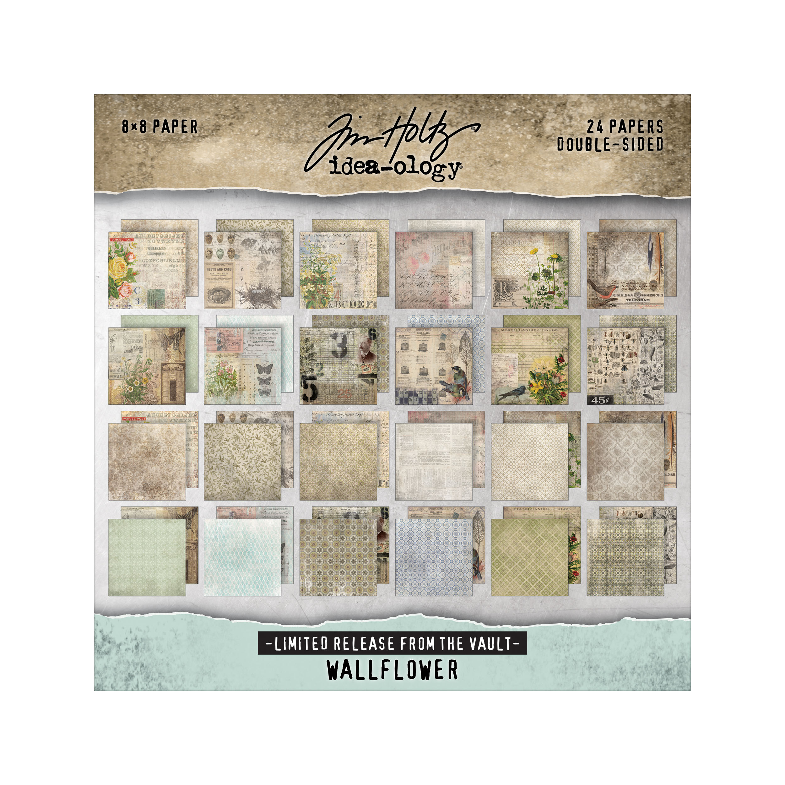 Advantus > Tim Holtz Idea-ology > Paper Packs > Abandoned 12x12 Paper ...