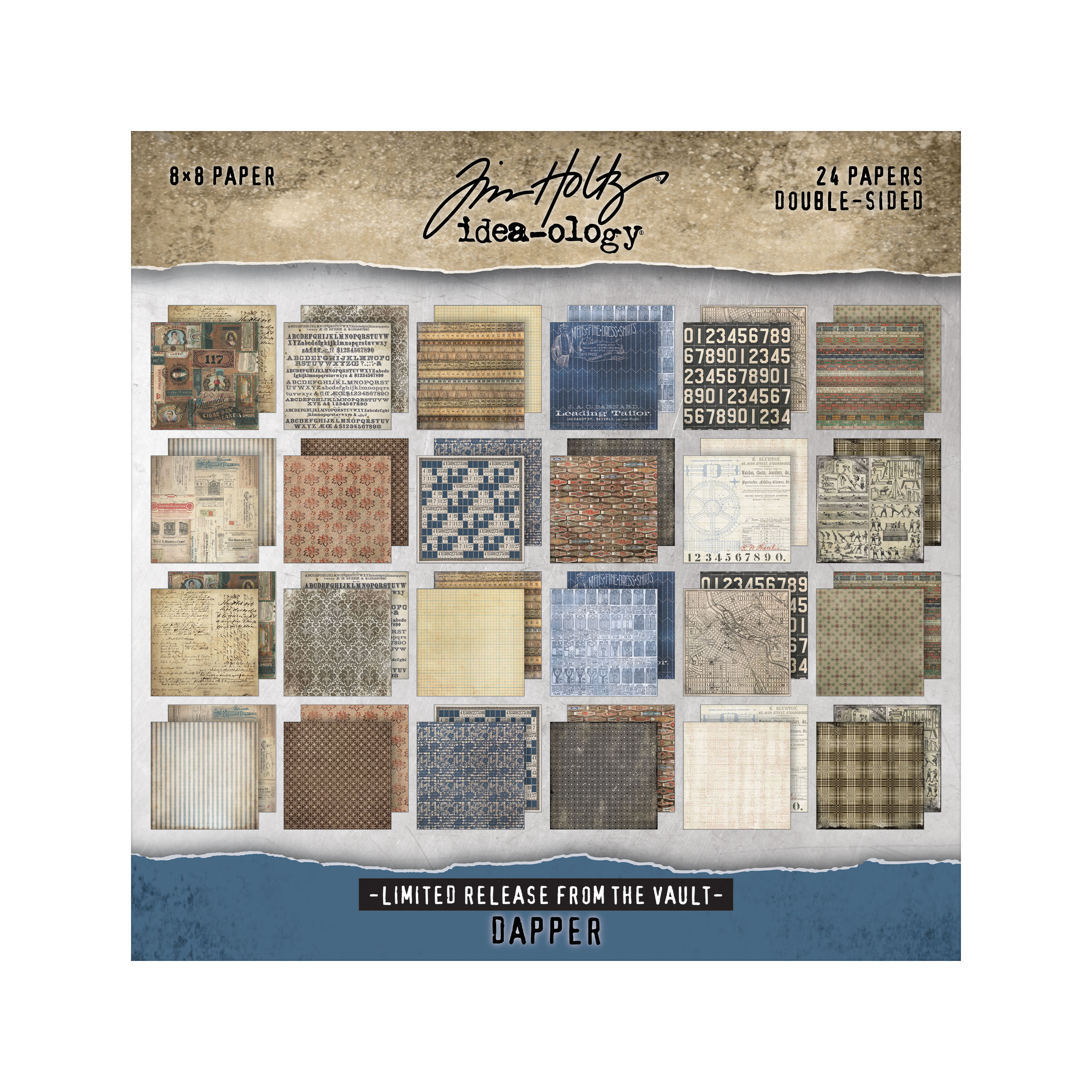 Advantus > Tim Holtz Idea-ology > Paper Packs > French Industrial 12x12 ...