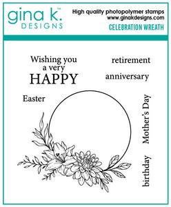 Celebration Wreath Stamp Set - Gina K Designs