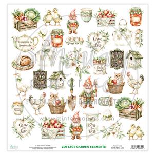 Cottage Garden 12x12 Paper Elements - Basic - Mintay Papers - PRE ORDER