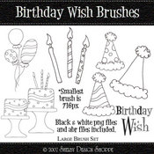 Birthday Wish Brush Set