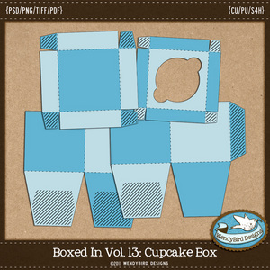 Wendy Bird Designs Cupcake Box