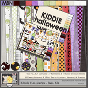 Digital Scrapbooking Kit:  Kiddie Halloween - Full Kit