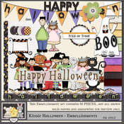 Digital Scrapbooking Kit:  Kiddie Halloween - Embellishments