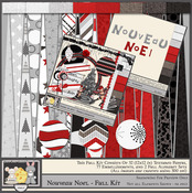 Digital Scrapbooking Kit:  Nouveau Noel - Full Kit